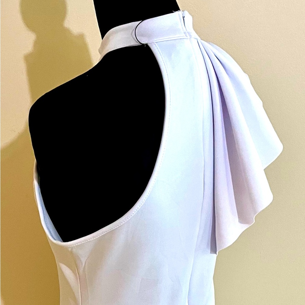 Lightweight white midi dresses